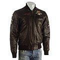 Ed Hardy Men's 'Tattoo Eagle' Leather Jacket
