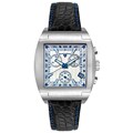 Swiss Legend Men's Black Leather Strap Watch