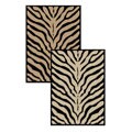 Virginia Zebra Animal Print Rug (5'5 x 7'7)