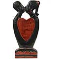 Handmade 'Heart to Heart' Carving (Ghana)