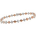 18k Gold 1 5/8ct TDW Diamond Flower Bracelet (G-H-I, SI)