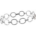 18k Gold 1/6ct TDW Diamond Circle Link Bracelet