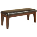 Milano Chocolate Leather Bench