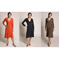 Spooney Side-tie Knee-length Wrap Dress