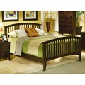 Contemporary Cappuccino Queen-size Bed