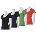 Aziz Women's Short-sleeve Ruffled Shirt