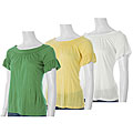 Aziz Short-sleeve Round Neck Top
