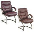 Office Star Executive Leather Guest Chair