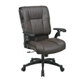 Office Star Leather Pillow-top Manager Chair