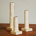 Set of 3 Camel Bone Candle Stands (India)