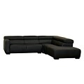 Jess 3-piece Black Leather Furniture Set