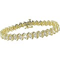 14k Yellow Gold 6ct TDW Diamond Tennis Bracelet (K-L, I3)