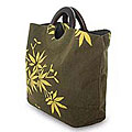 Handmade 'Bamboo Stars' Cotton Handbag (Thailand)