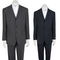 Geoffrey Beene Men's 3-button Unvented Wool Suit