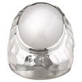 Sterling Silver White Agate Oval Ring