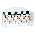 Plump Chef Hand-painted 5-piece Spice Set with Rack