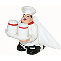 Plump Chef Salt and Pepper Shaker/ Napkin Holder