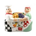 Plump Chef Hand-painted Bread Box/ Toast Jar