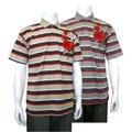 Dolphino Men's Rose and Cross Flocked Shirt