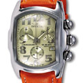 Invicta Lupah Orange Lorica Strap Chrono Watch