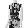 Loren D. Women's Floral Print Cap Sleeve Top