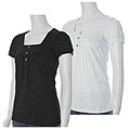 Self Esteem Women's Floral Embroidered Peasant Top