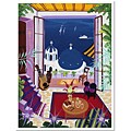 Herbert Hofer 'Santorini Home' Framed Canvas Art