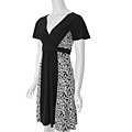 Sangria Women's V-neck Short-sleeve Fashion Dress