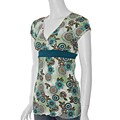 Rocker Girl Junior's Floral Print Empire Waist Top