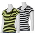 Everyday Women's Striped Hooded Shirt