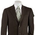 Kenneth Cole Men's Charcoal/ Brown Suit