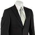 Kenneth Cole Men's Black Check Wool Suit