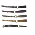 Linea Pelle Women's Leather Skinny Belt