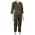 Sport Collection Women's Beaded Sateen Twill Pant Suit