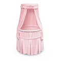 Elite Oval Bassinet with Pink Dots Bedding