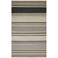 Hand-woven Grey Wool Rug (8' x 10')