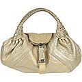 Fendi 'Spy' Metallic Pebbled Leather Bag