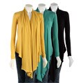 Renee C Long-sleeve Wrap Sweater