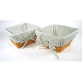 Honey Basket Set with Sage Gingham Liners