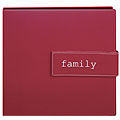 Expressions Burgundy Leatherette 12x12 Album with 40 Bonus Inserts