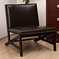 Rhodes Dark Brown Wood Lounging Chair