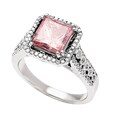 14k Gold 2 5/8ct TDW Intense Pink and White Diamond Ring (G, VS-SI)