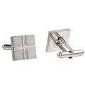 Stainless Steel Square with Cross Cuff Links