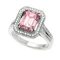 14k Gold 3 3/4ct TDW Pink and White Diamond Ring (G,VS-SI)