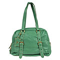 Prada 'Boston' Green Pebbled Leather Bag