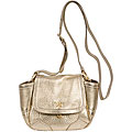 Prada Small Gold Pebbled Leather Shoulder Bag