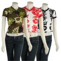 Rossignol Women's Flower Print V-neck Shirt