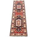 Indo Kazak Red/ Gold Wool Runner (2'9 x 10'1)