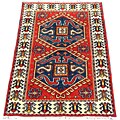 Indo Kazak Red/Ivory Rug (3 x 5)