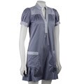 Max & Cleo Blue Smock Pocket Dress